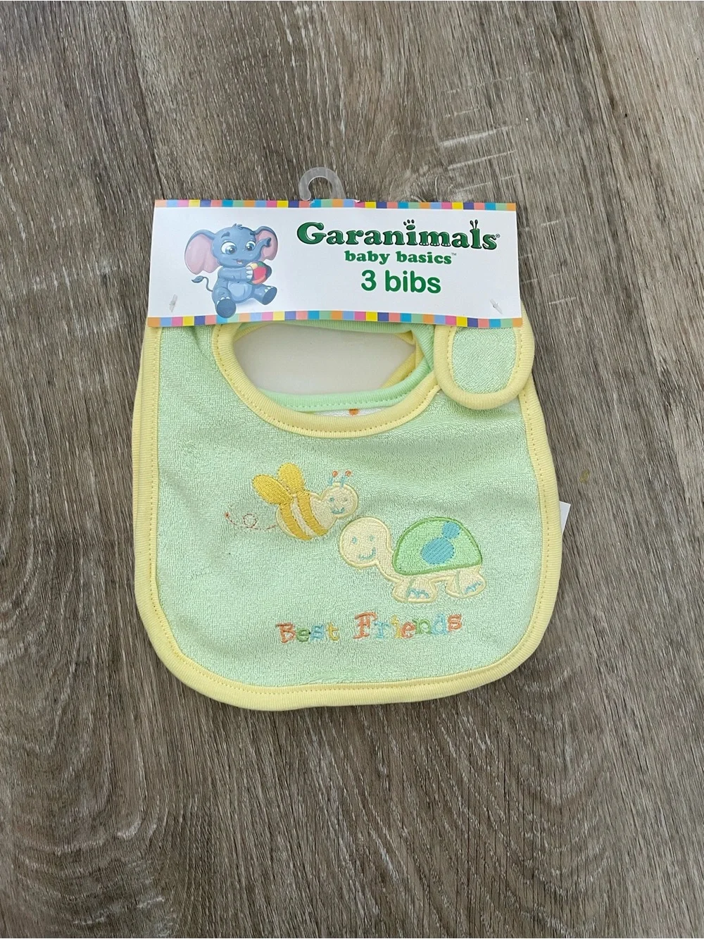 NWOT Garanimals Light Green Baby Bibs & Gowns Set - 3 Pack